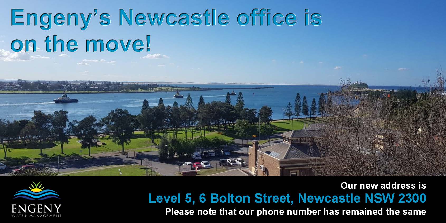 Newcastle office enjoying a new outlook! Engeny